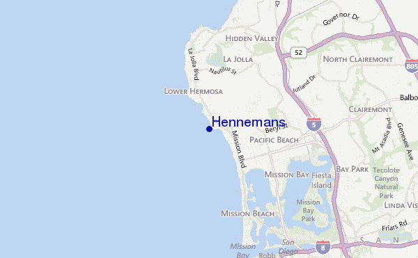 locatiekaart van Hennemans