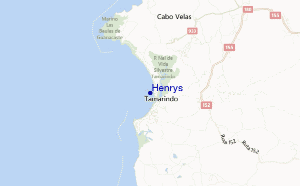 locatiekaart van Henrys