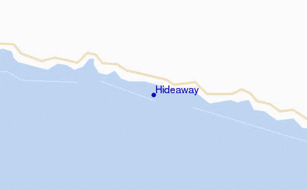 locatiekaart van Hideaway