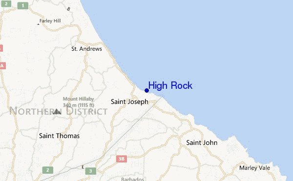 locatiekaart van High Rock