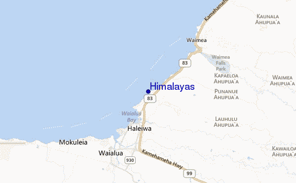 locatiekaart van Himalayas