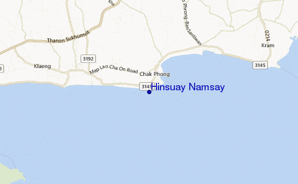 locatiekaart van Hinsuay Namsay