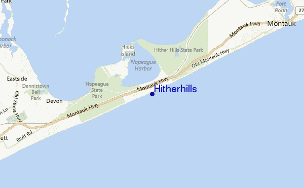 locatiekaart van Hitherhills