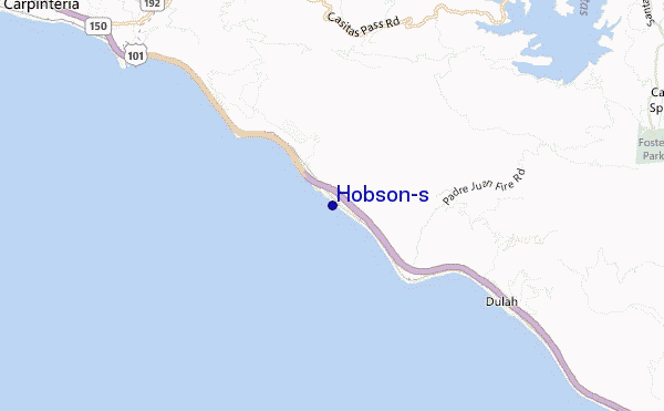 locatiekaart van Hobson's