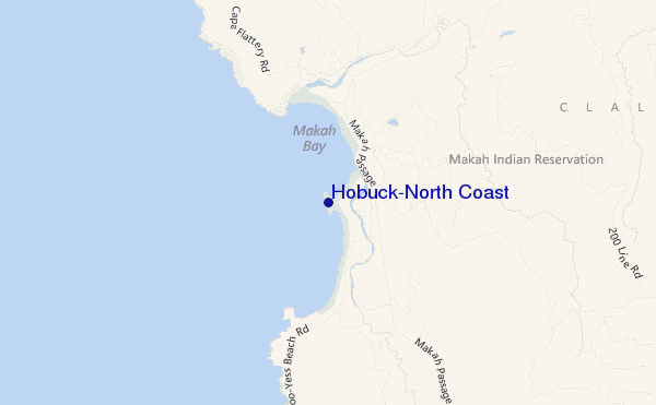 locatiekaart van Hobuck/North Coast