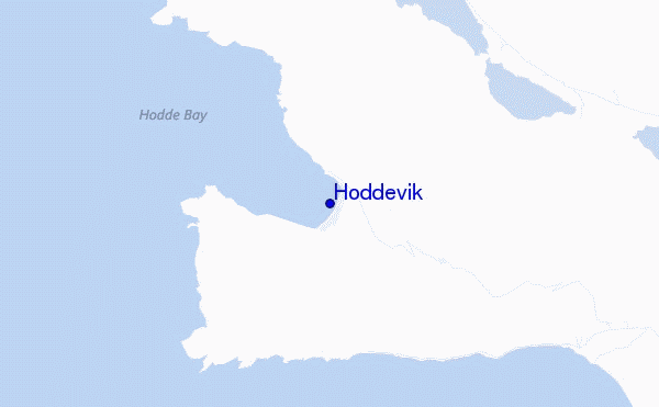 locatiekaart van Hoddevik