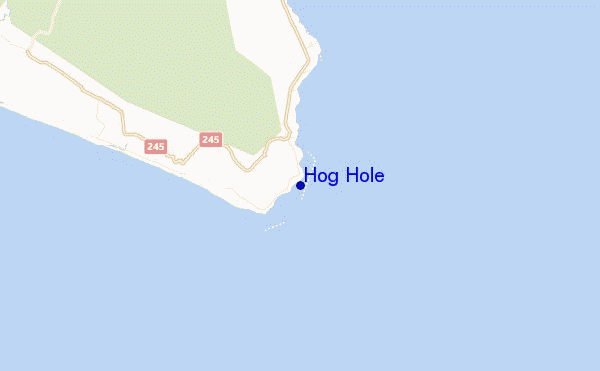 locatiekaart van Hog Hole