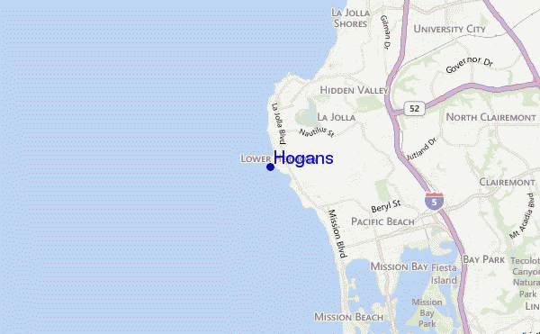 locatiekaart van Hogans
