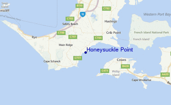 Honeysuckle Point Location Map