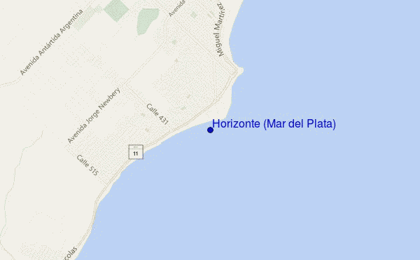 locatiekaart van Horizonte (Mar del Plata)