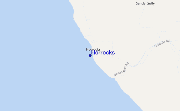 locatiekaart van Horrocks