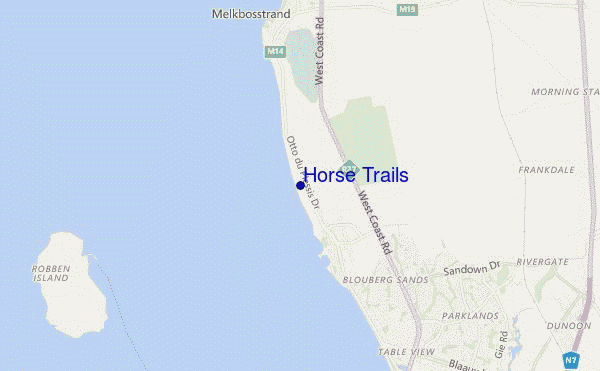 locatiekaart van Horse Trails