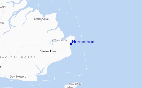 locatiekaart van Horseshoe