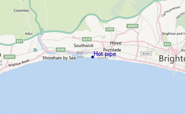 locatiekaart van Hot pipe