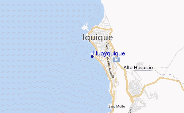 locatiekaart van Huayquique