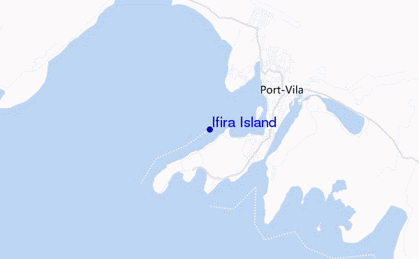 locatiekaart van Ifira Island