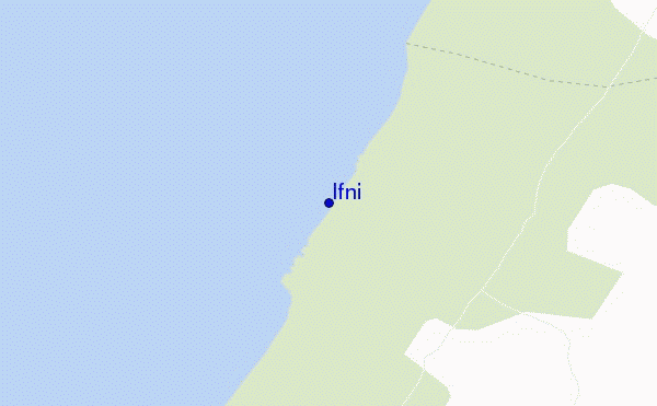 locatiekaart van Ifni
