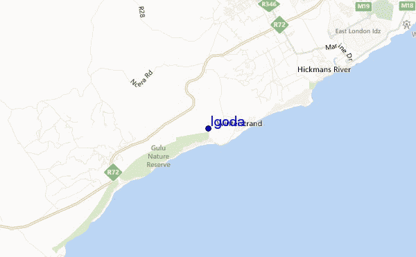 locatiekaart van Igoda