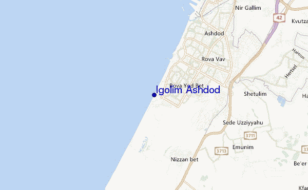locatiekaart van Igolim Ashdod