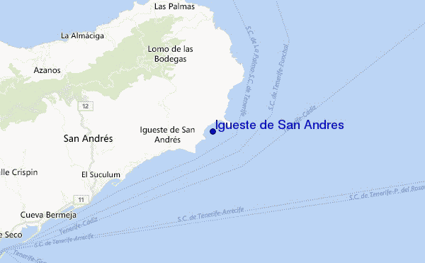 locatiekaart van Igueste de San Andres