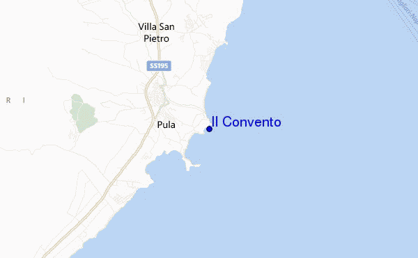 locatiekaart van Il Convento