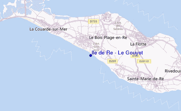 locatiekaart van Ile de Re - Le Gouyot