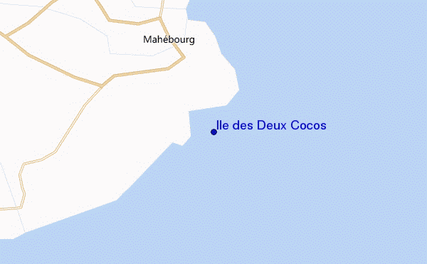 locatiekaart van Ile des Deux Cocos