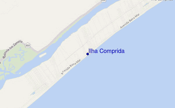 locatiekaart van Ilha Comprida
