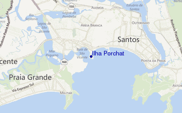 locatiekaart van Ilha Porchat