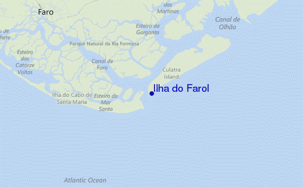 locatiekaart van Ilha do Farol