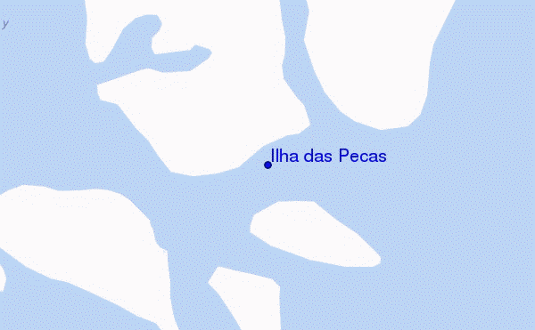 locatiekaart van Ilha das Pecas