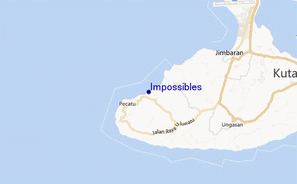 locatiekaart van Impossibles