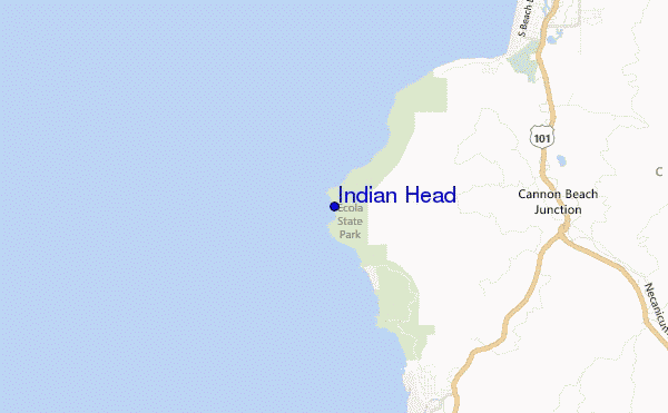 locatiekaart van Indian Head