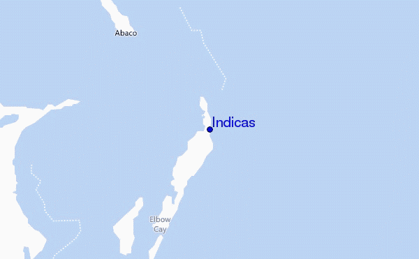 locatiekaart van Indicas