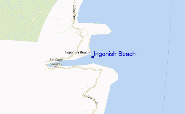 locatiekaart van Ingonish Beach