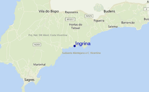 locatiekaart van Ingrina
