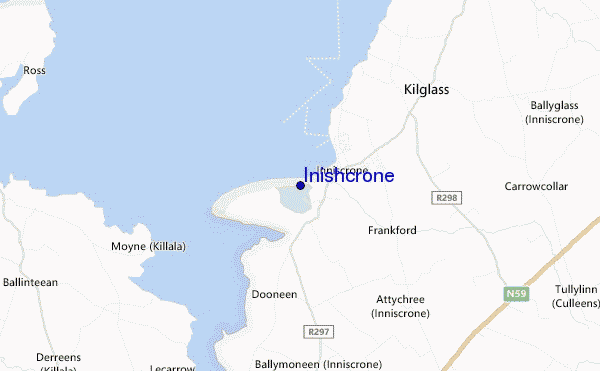 locatiekaart van Inishcrone