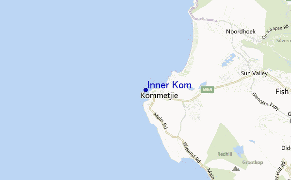 locatiekaart van Inner Kom