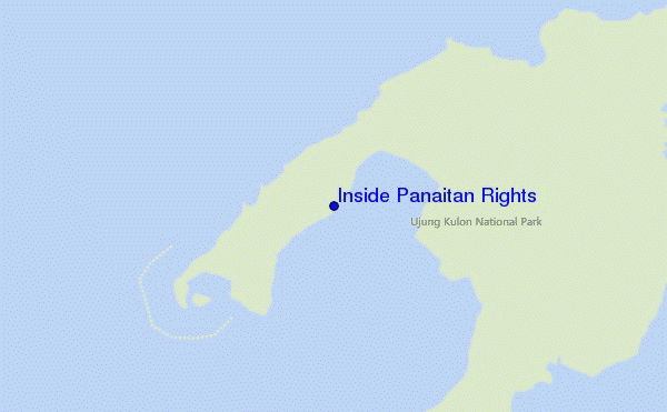 locatiekaart van Inside Panaitan Rights