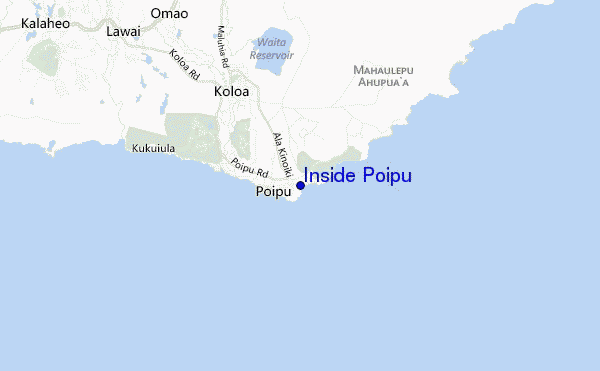 locatiekaart van Inside Poipu