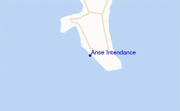 locatiekaart van Anse Intendance