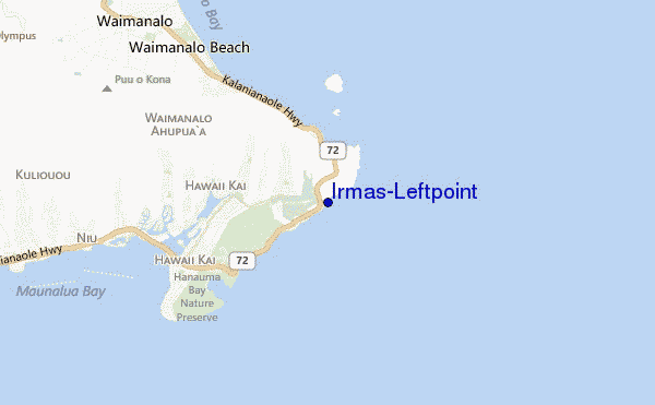 locatiekaart van Irmas/Leftpoint