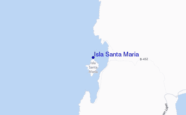 locatiekaart van Isla Santa Maria