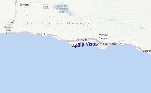 Isla Vista Location Map