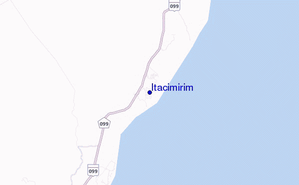 locatiekaart van Itacimirim