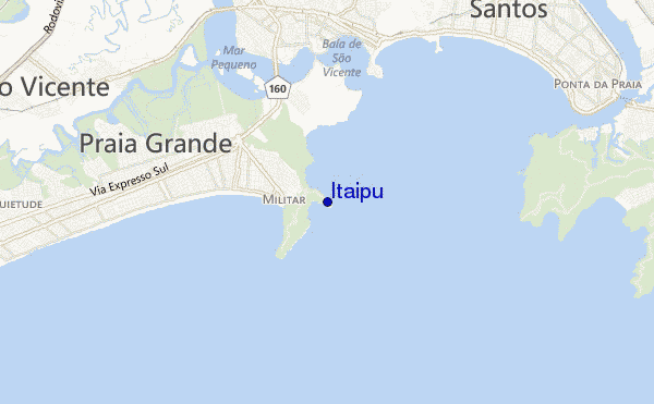 locatiekaart van Itaipu