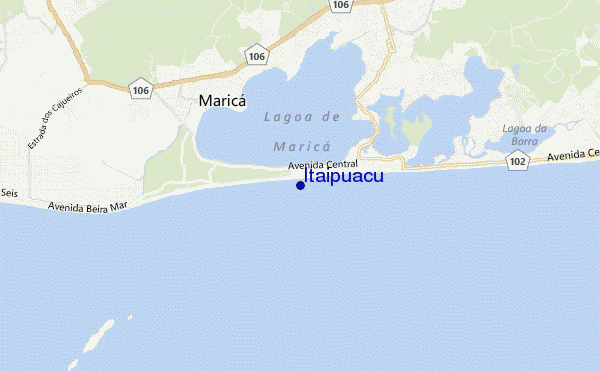 locatiekaart van Itaipuacu