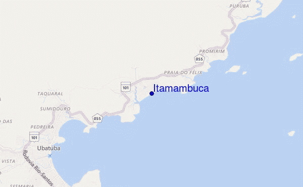 locatiekaart van Itamambuca