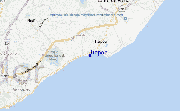 locatiekaart van Itapoa