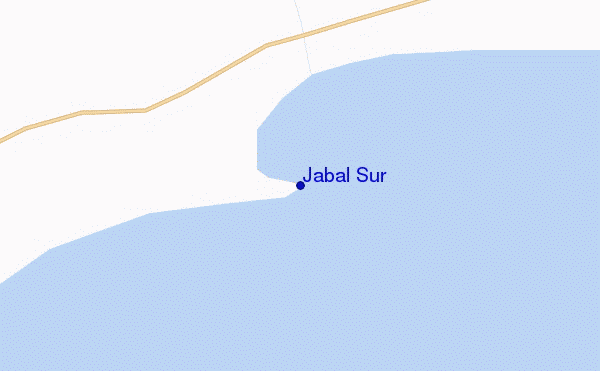 locatiekaart van Jabal Sur